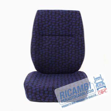 Funda para asiento lado conductor con pasaje apoya cabeza para Iveco NEW DAILY 2002