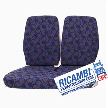 Funda para asiento doble con respaldares partidos para Iveco EUROCARGO 2003 Restyling