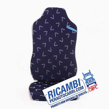 Funda para asiento lado conductor con pasaje apoya cabeza incorporado para Iveco STRALIS ACTIVE DAY euro5